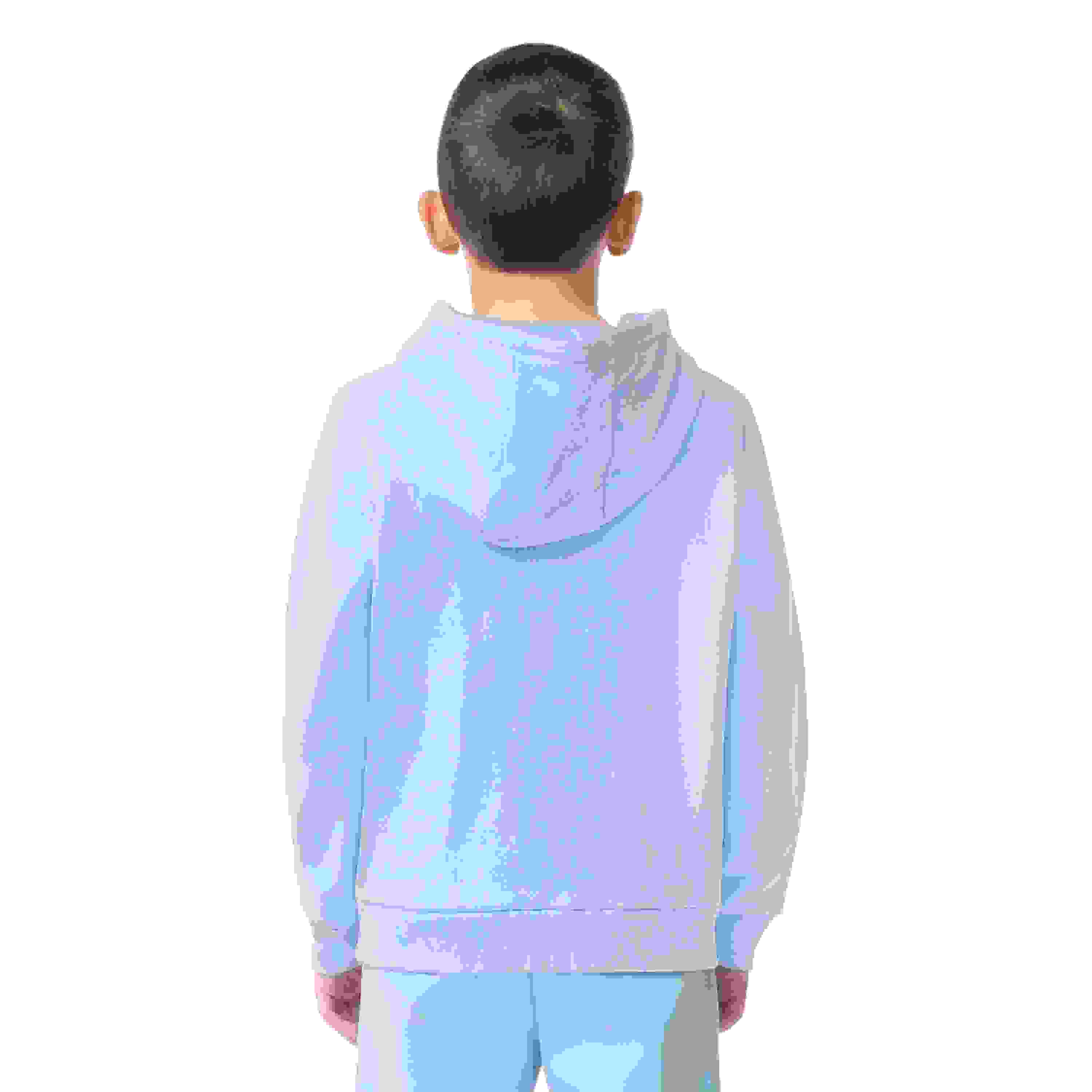 Lacoste Core Fleece Big Boys' Lt Blue Pullover Hoodie
